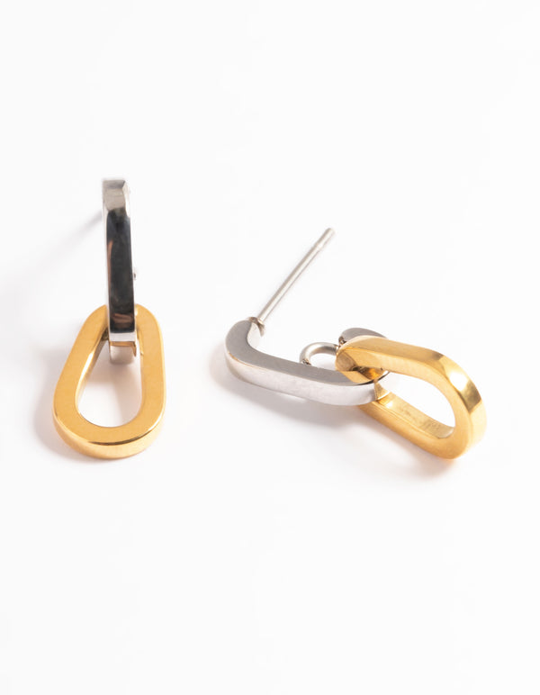 Surgical Steel Chain Link Drop Earrings