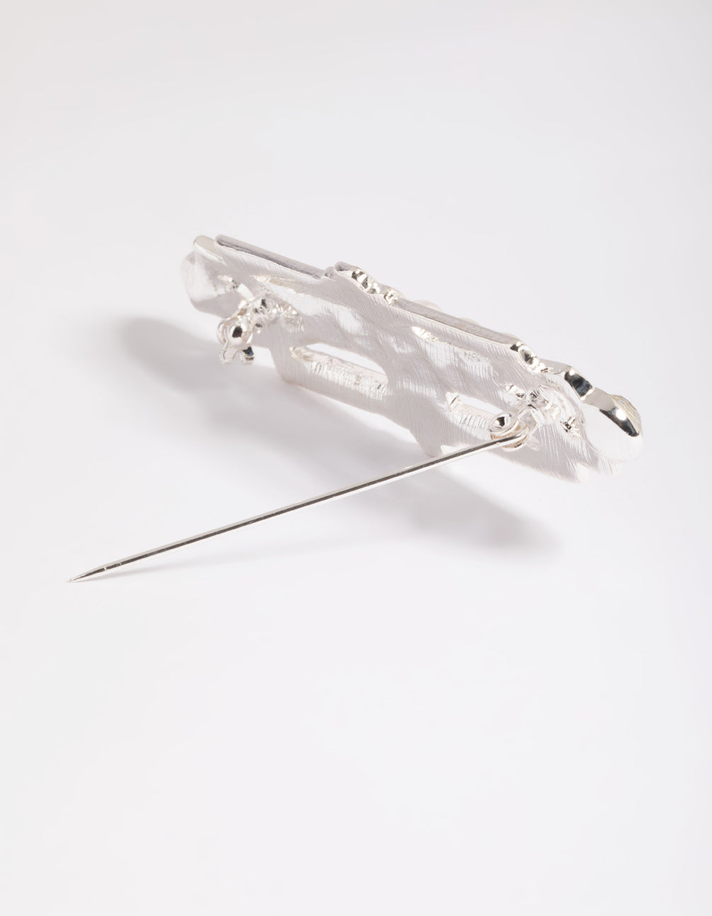 Silver Art Deco Rectangle Brooch
