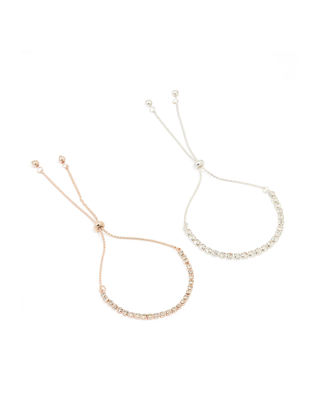 Mixed Metal Classic Cup Chain Tennis Bracelet Pack