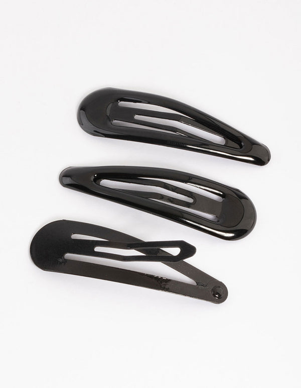 Coated Black Bubble Snap Clip Pack