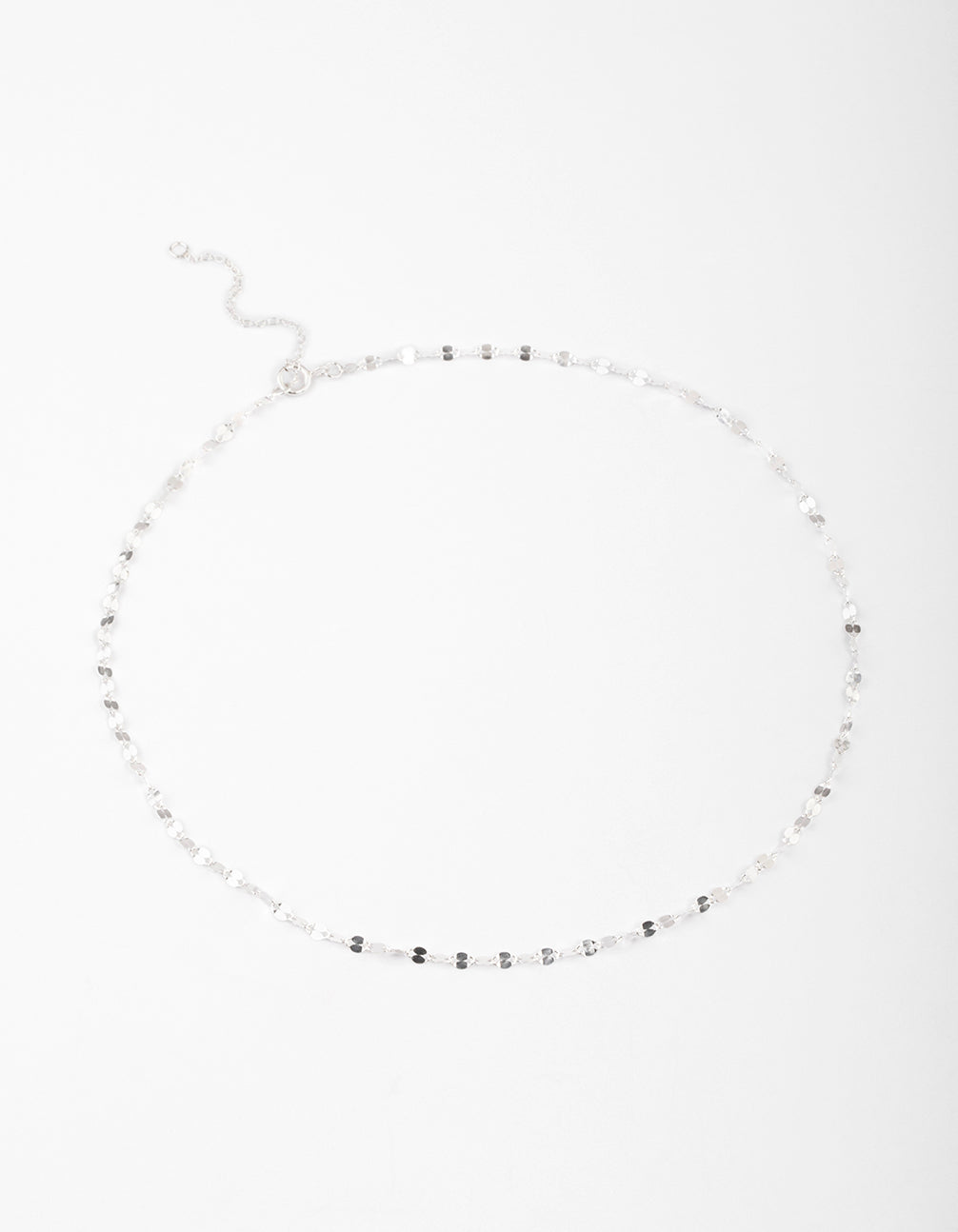 Sterling Silver Mirror Link Choker