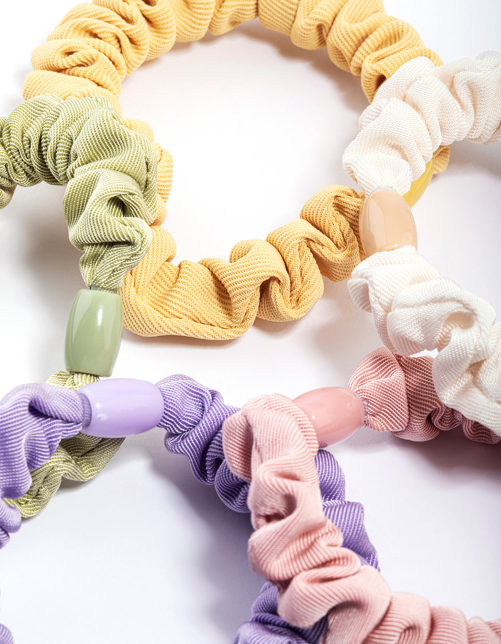 Fabric Mini Scrunchies 5-Pack