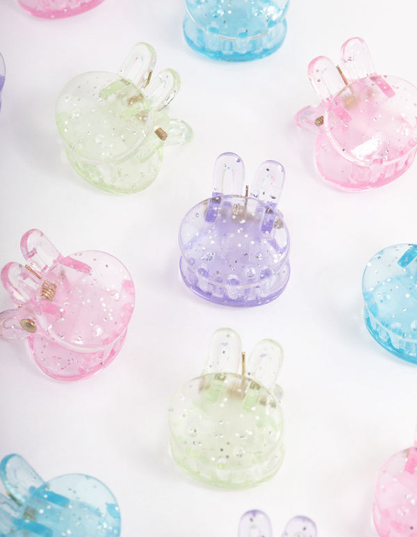 Kids Bunny Hair Claw Clip Pack