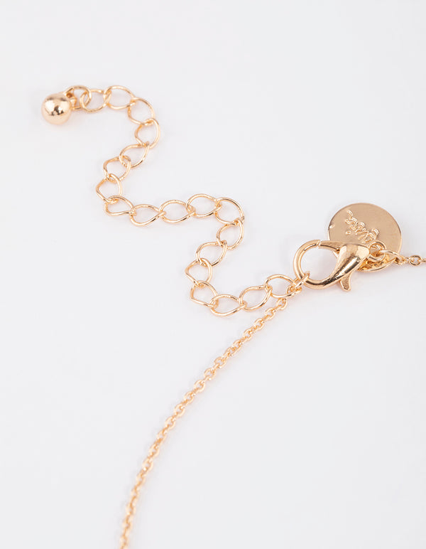 Gold Freshwater Pearl Necklace