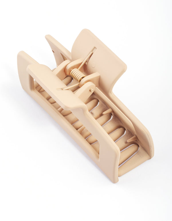 Small Neutral Coated Claw Clips