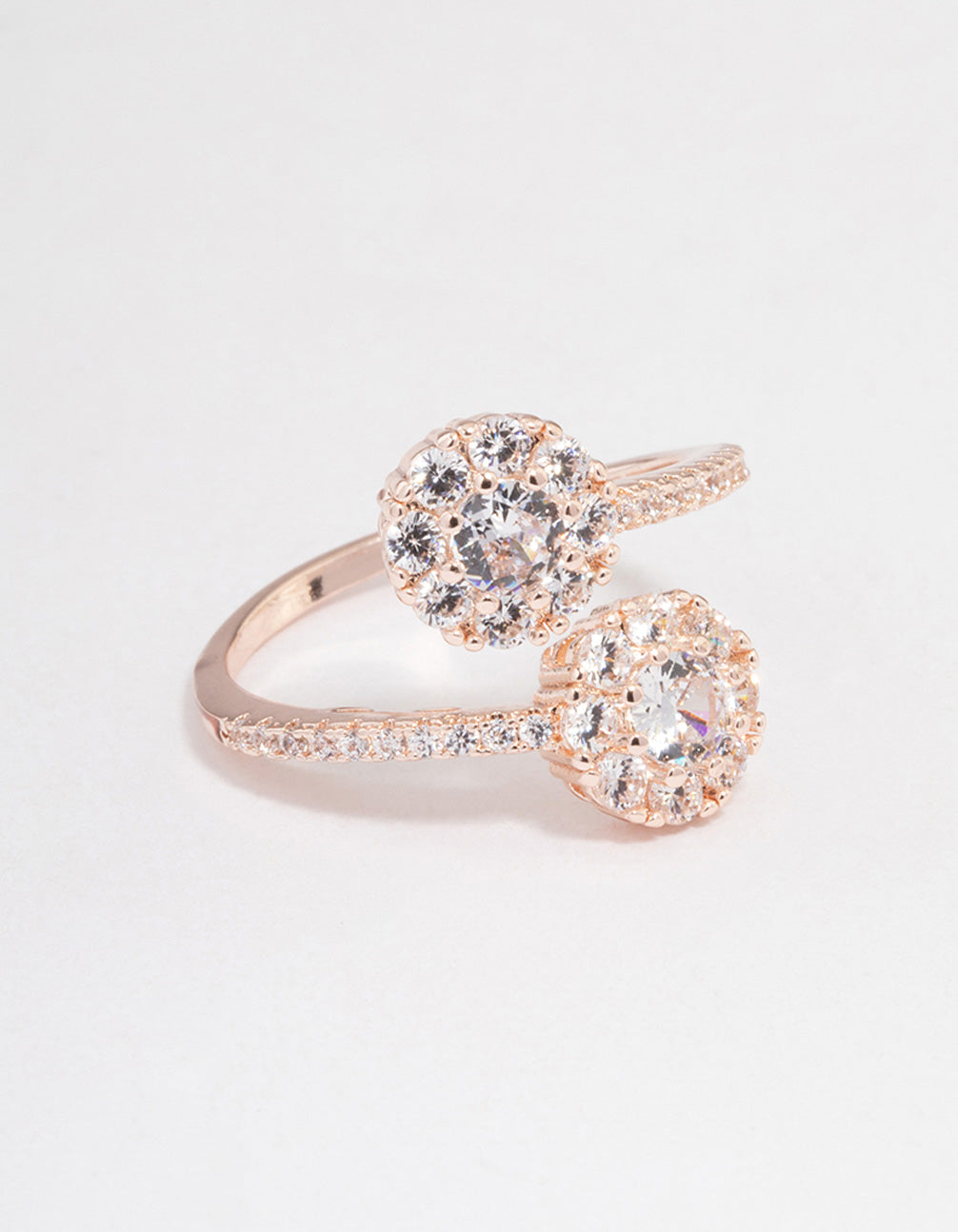 Rose Gold Round Double Wrap Ring