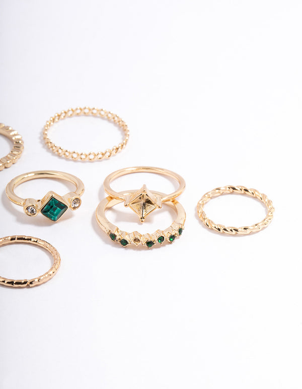 Gold Square & Radiant Ring Pack