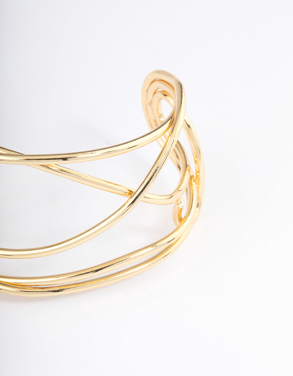 Gold Plated Organic Wire Bangle