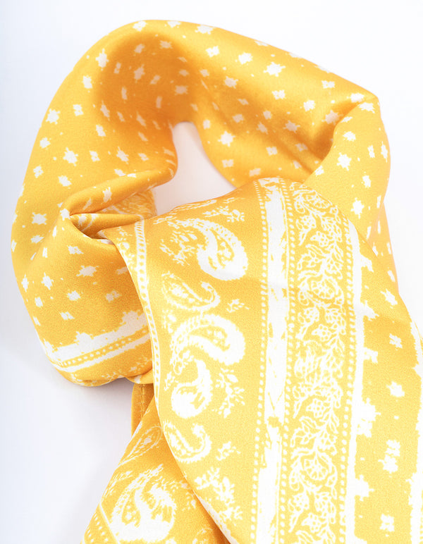 Fabric Paisley Print Scarf