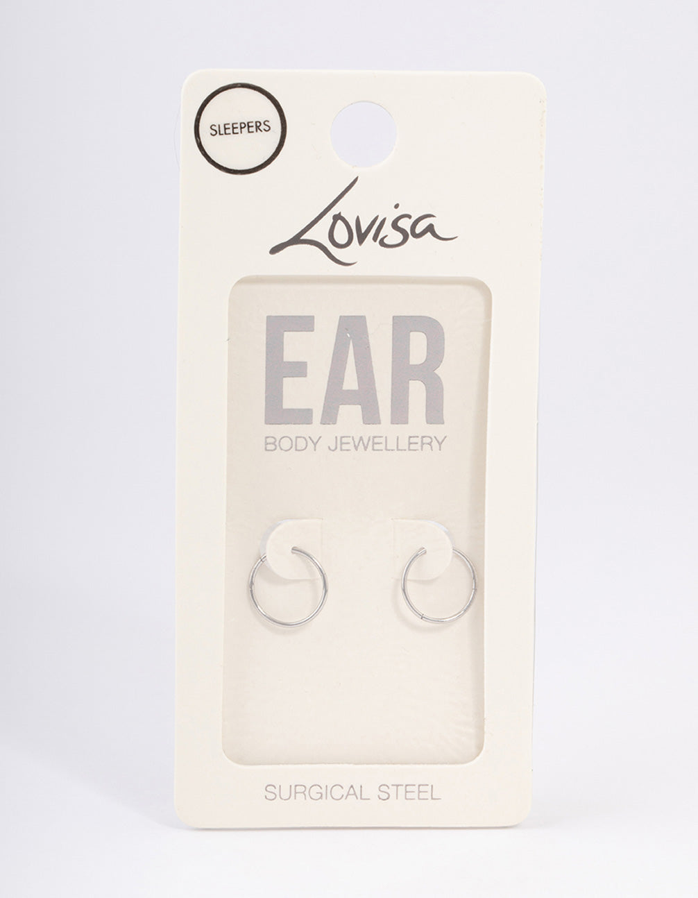 Surgical Steel Fine Sleeper Earrings 10mm