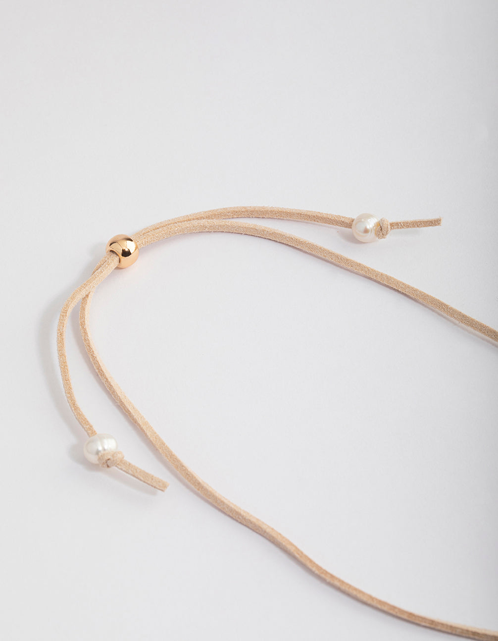 Genuine Shell Disc Fabric Necklace