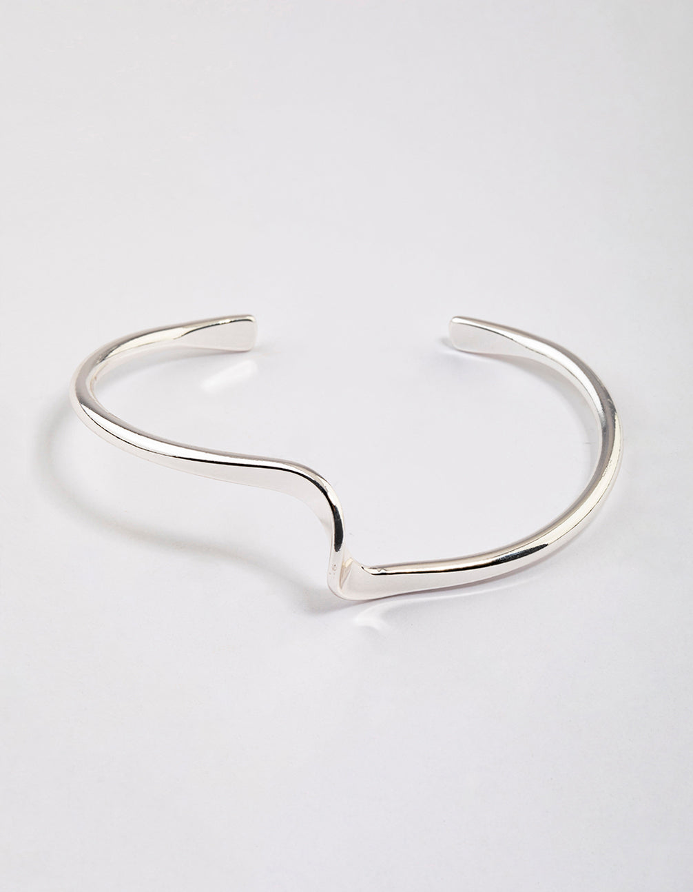Silver Bold Wave Cuff