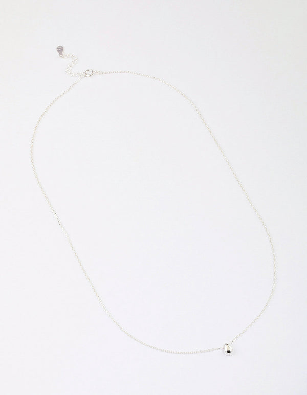 Sterling Silver Teardrop Pendant Chain Necklace