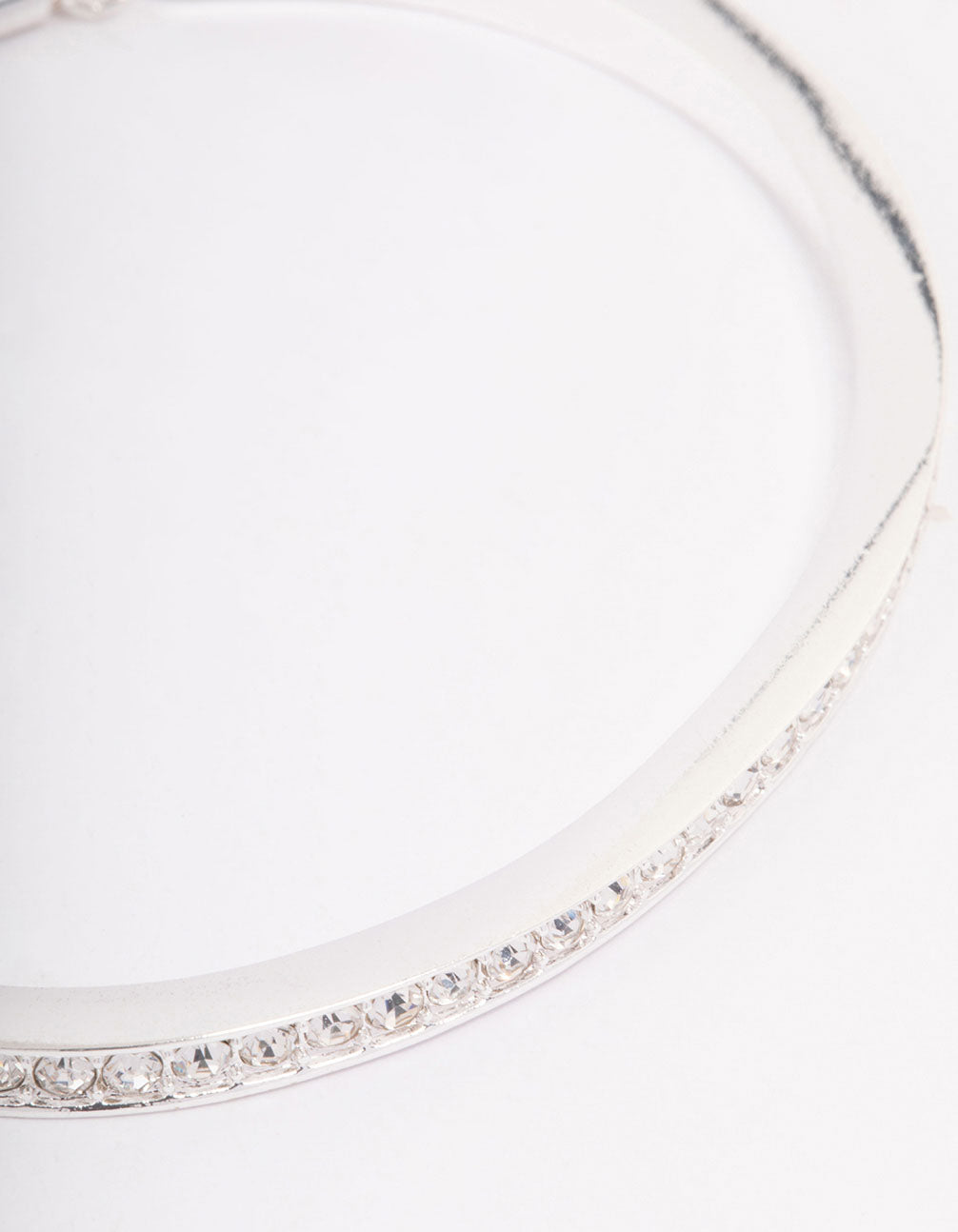 Silver Diamante Toggle Bracelet