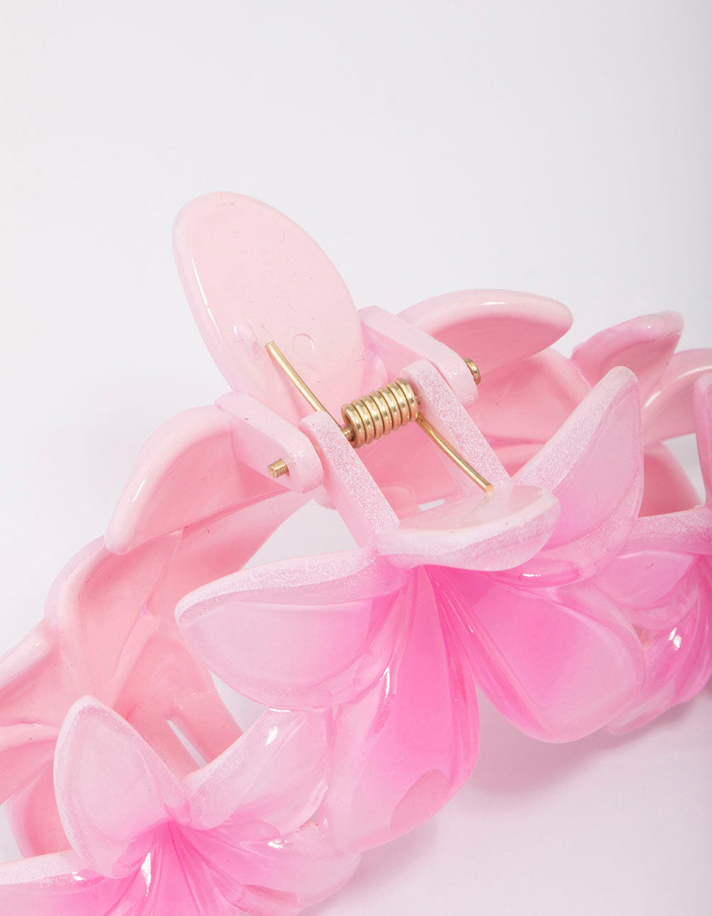Pink Trio Tropical Flower Hair Claw