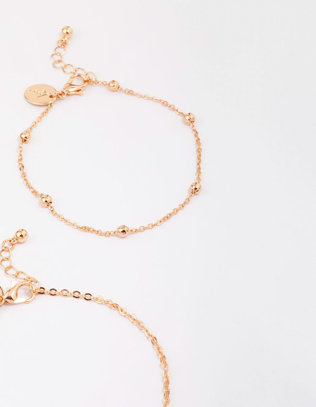 Gold Beaded Coin Bracelet 4-Pack