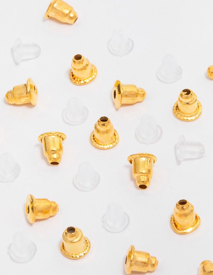 Gold & Silicone Mixed Earring Backing Kit