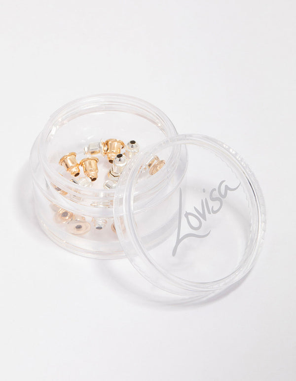 Gold & Silver Mixed Earring Backing Kit