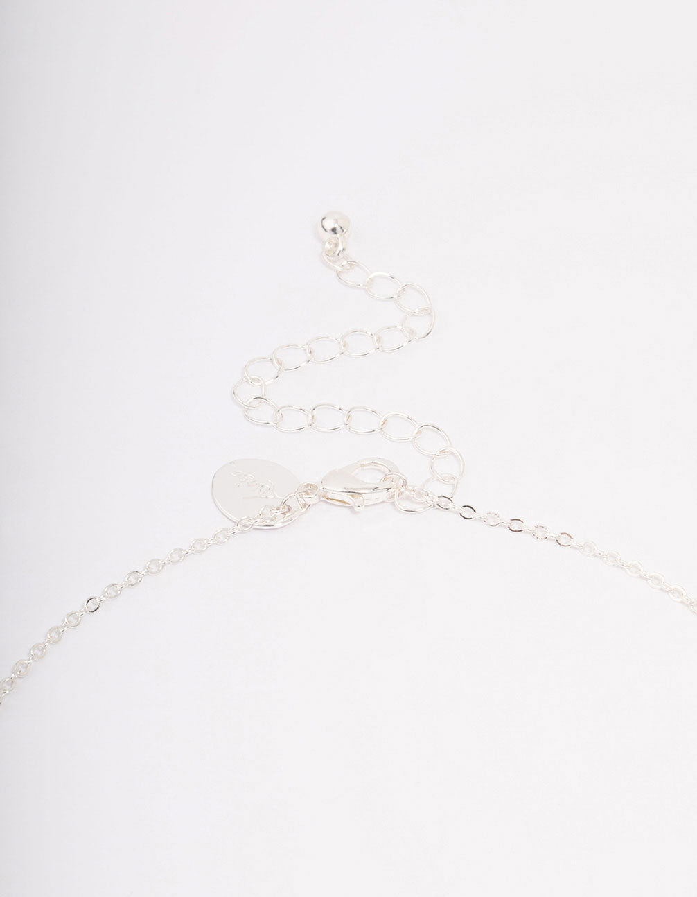 Silver Plated Cubic Zirconia Square Cross Pendant Necklace & Stud Earring Set