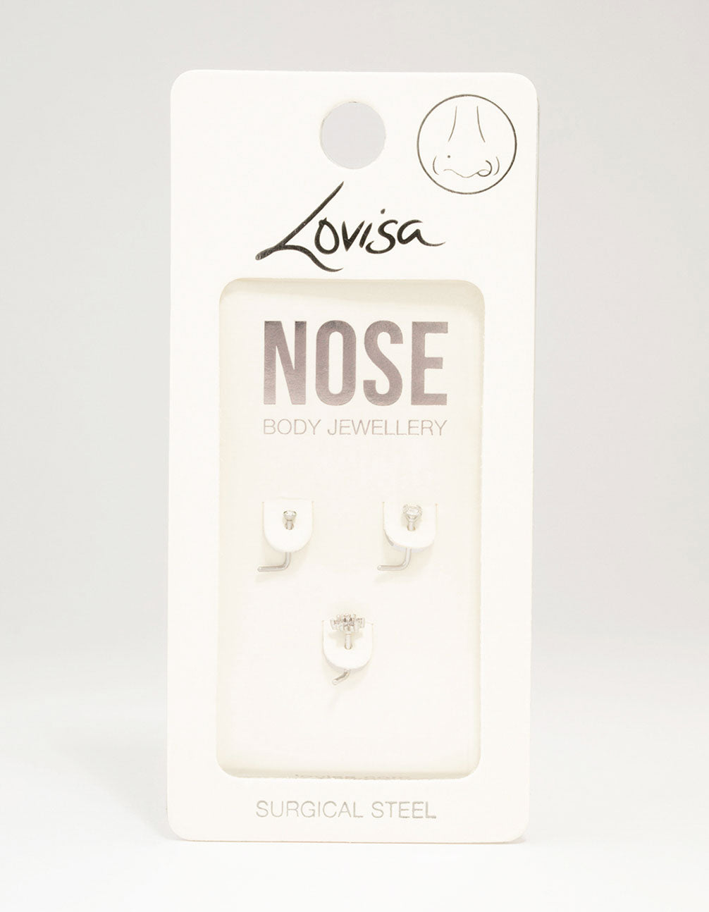 Surgical Steel Flower Nose Stud 3-Pack