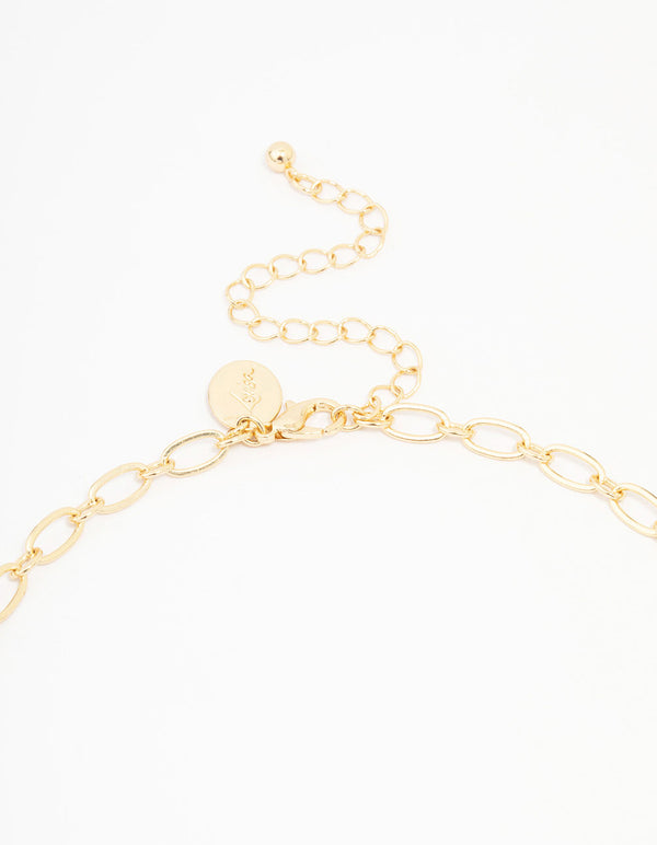 Gold Celestial Charm Necklace