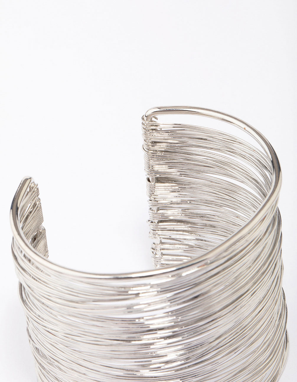 Silver Silver Layered Wrist Cuff