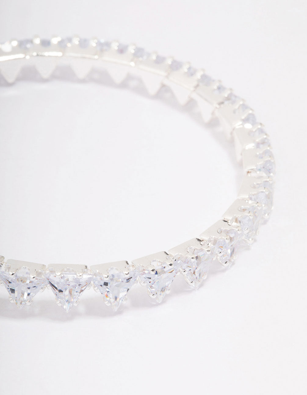 Silver Cubic Zirconia Wrist Cuff