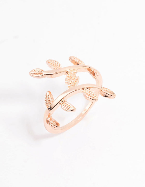 Rose Gold Plated Vine Wrapped Ring