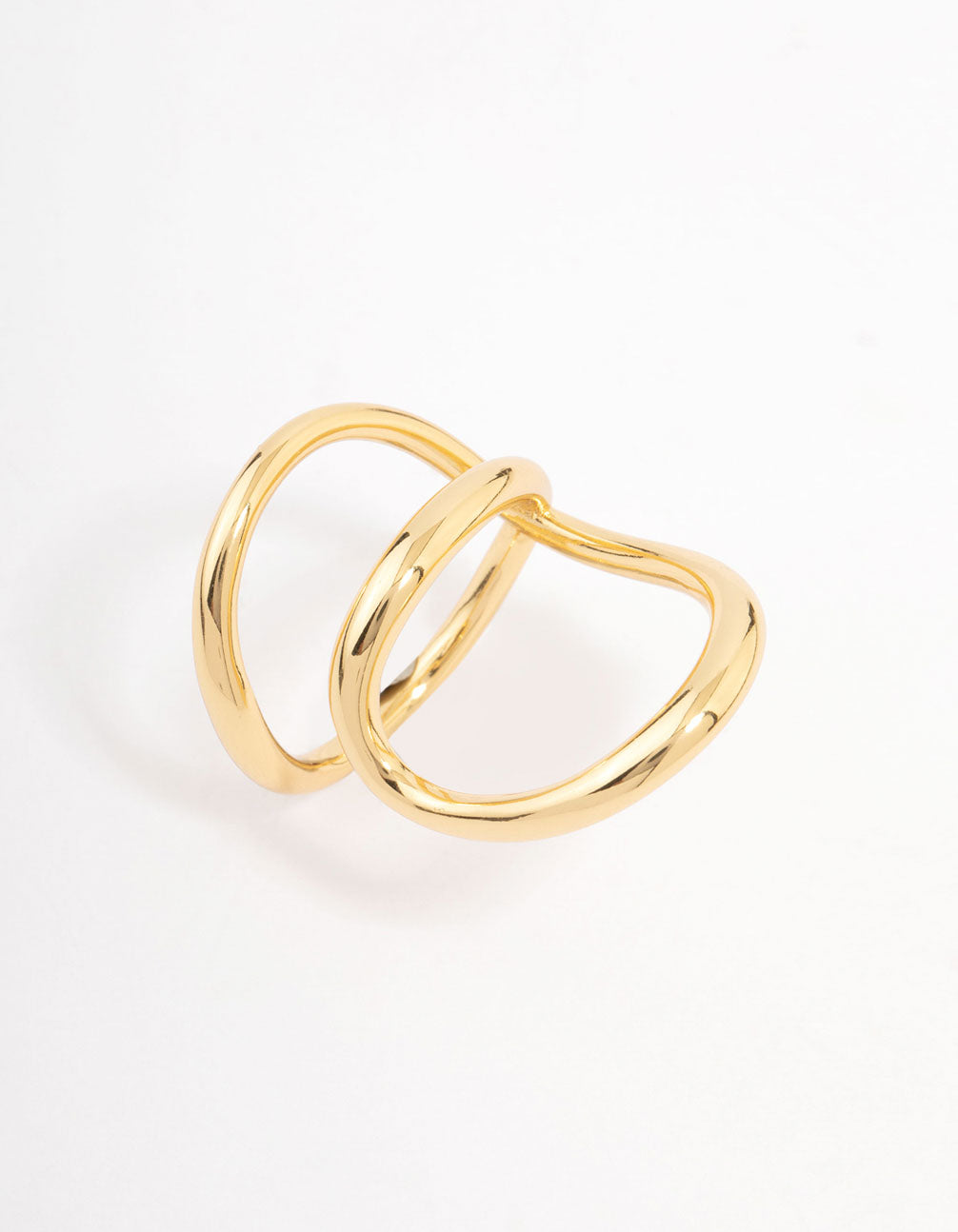 Gold Plated Elongated Wrap Ring