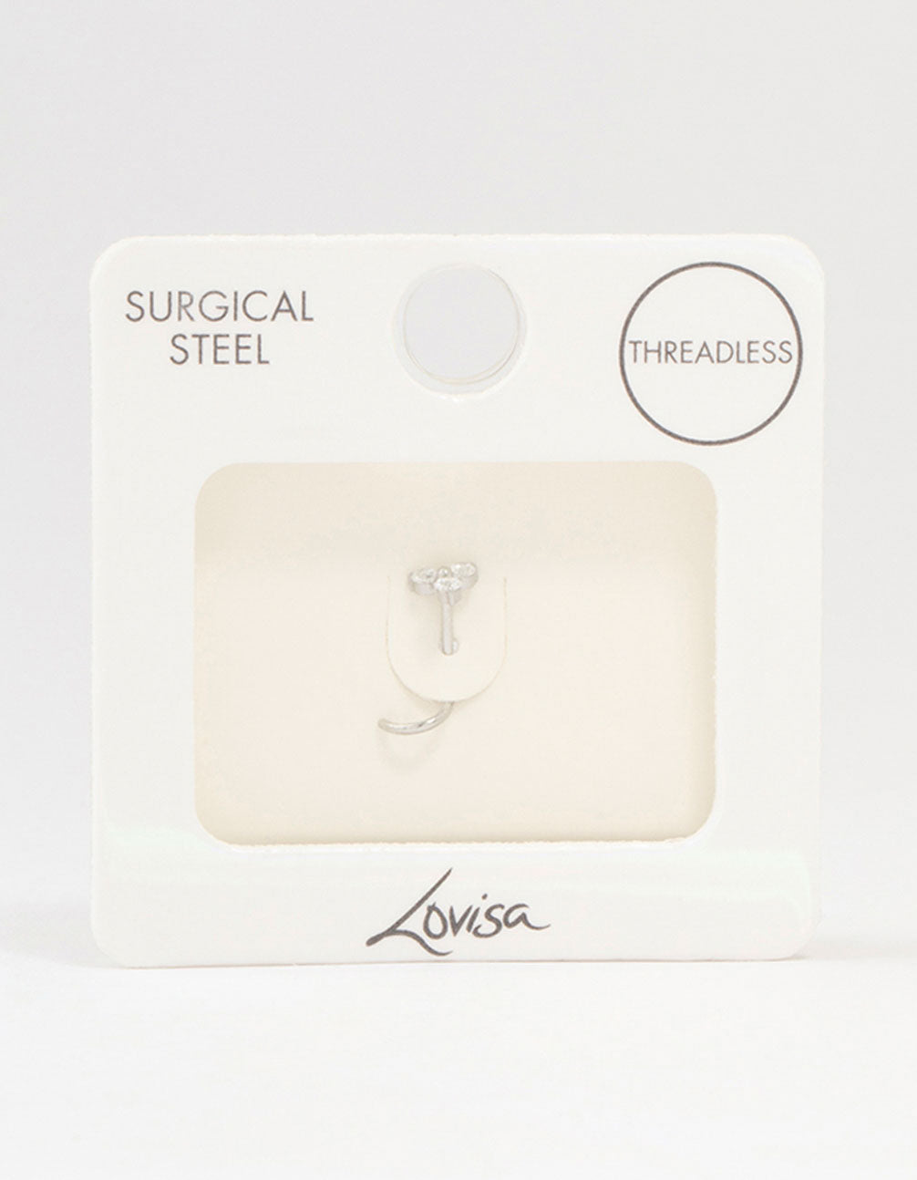 Surgical Steel Flower Threadless Nose Stud