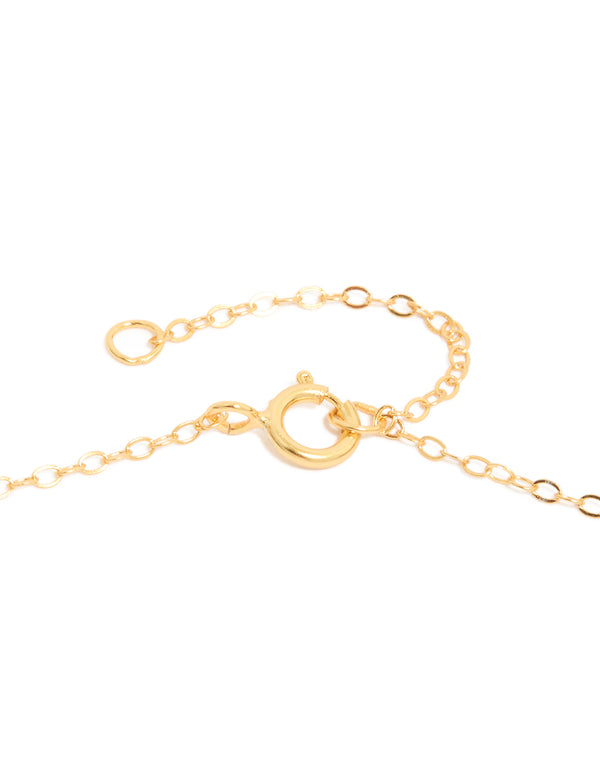 Gold Plated Sterling Silver St. Christopher Pendant Necklace