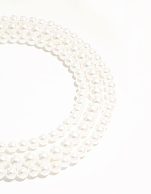 Pearl Short Gold Necklace