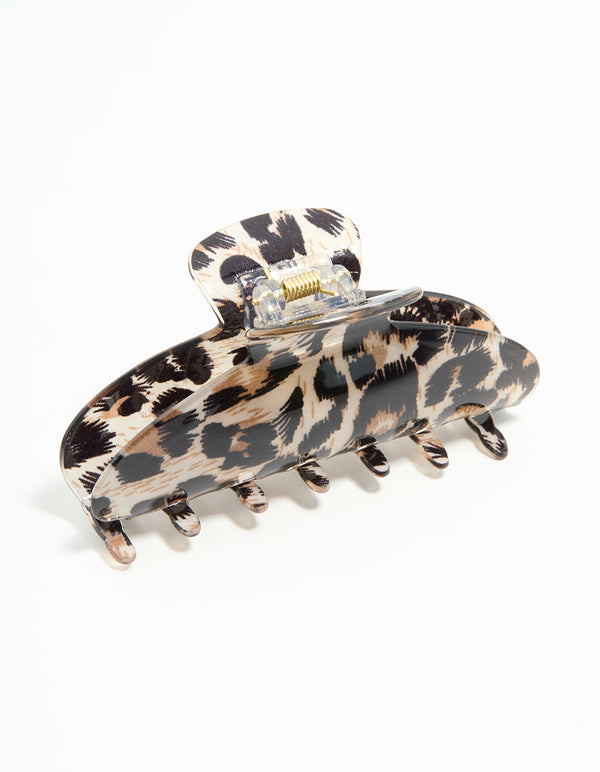 Leopard Print Claw Clip
