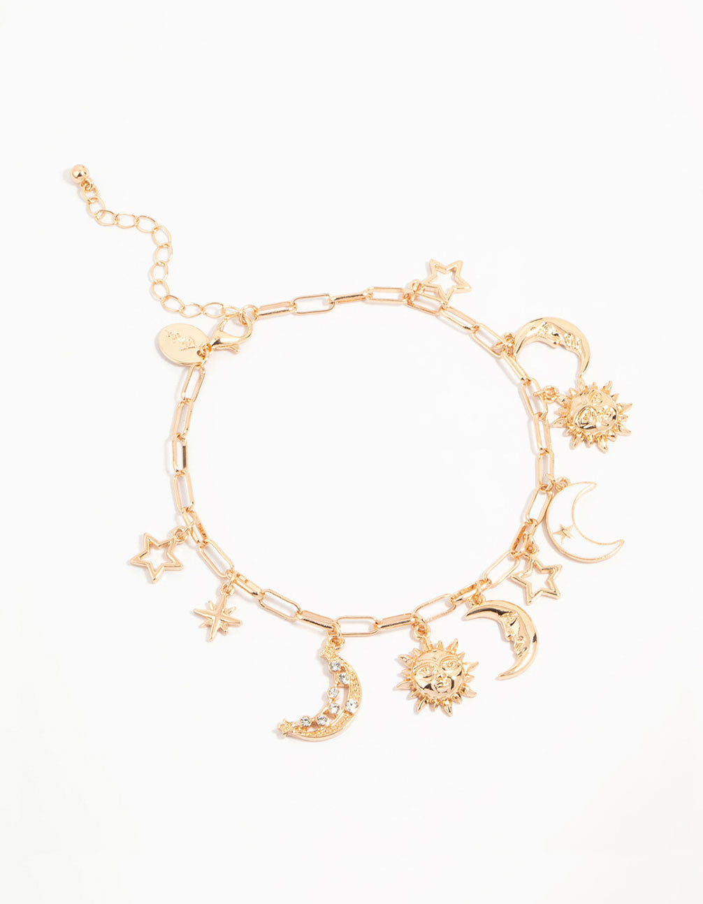 Gold Celestial Charm Anklet