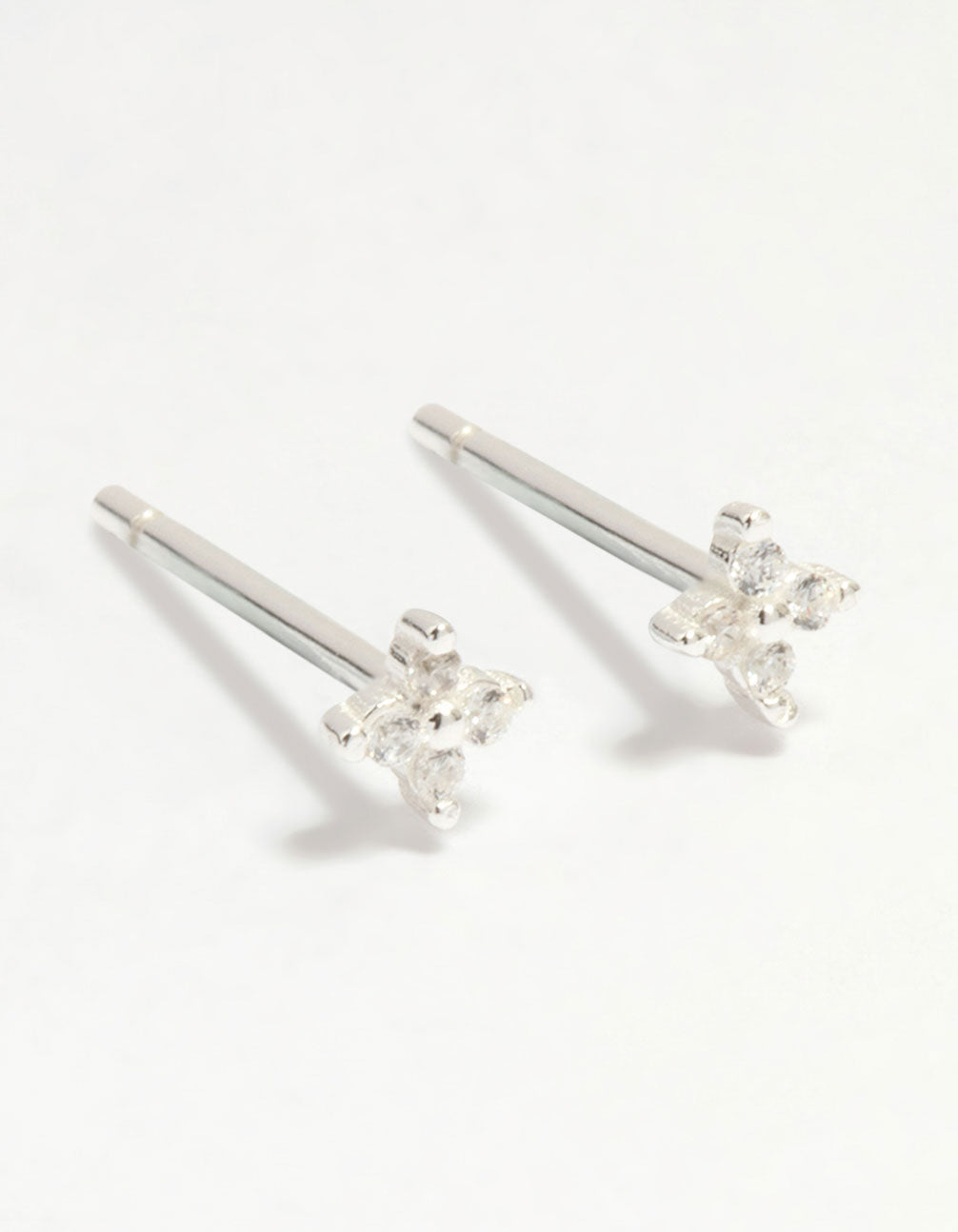 Sterling Silver Baby Flower Stud Earrings