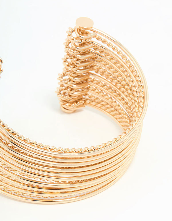 Gold Layered Wrist Cuff