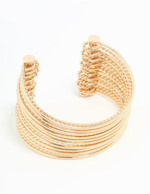 Gold Layered Wrist Cuff
