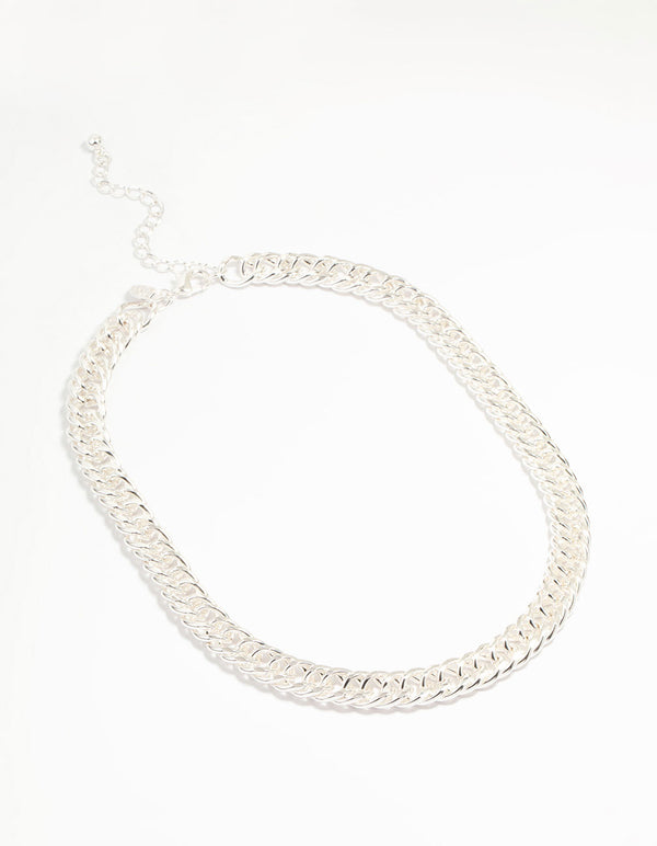 Silver Chain Large Necklace