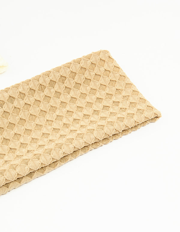 Fabric Textured Wave Stretch Headband 2-Pack