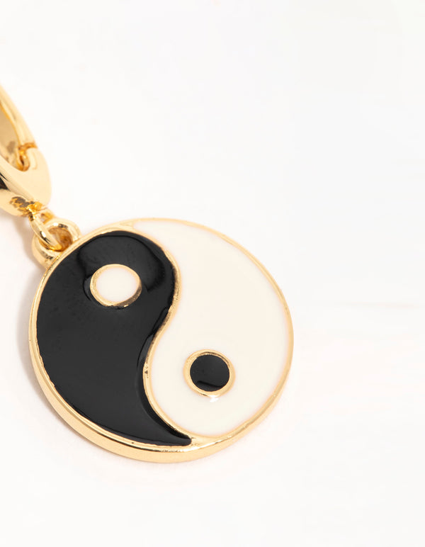 Gold Yin Yang Charm