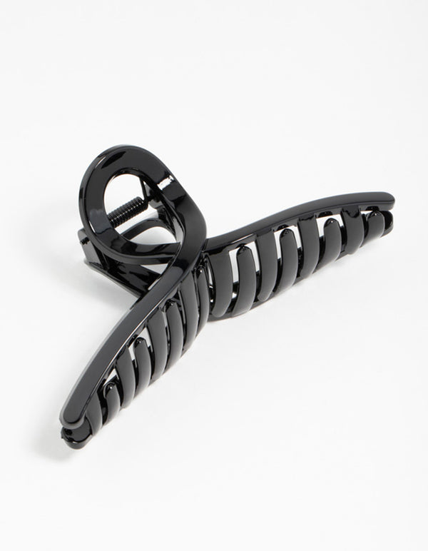 Black Loop Hair Claw Clip