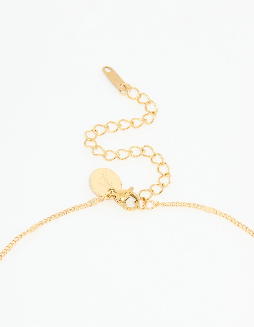 Waterproof Gold Plated Stainless Steel Flower Enamel Pendant Necklace
