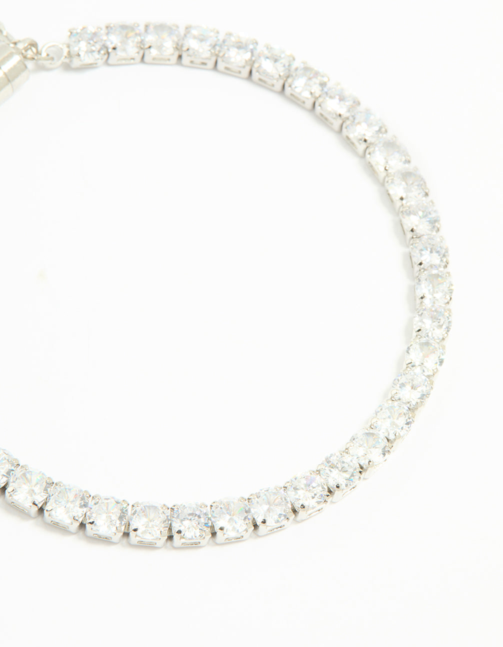 Silver Cubic Zirconia Tennis Bracelet