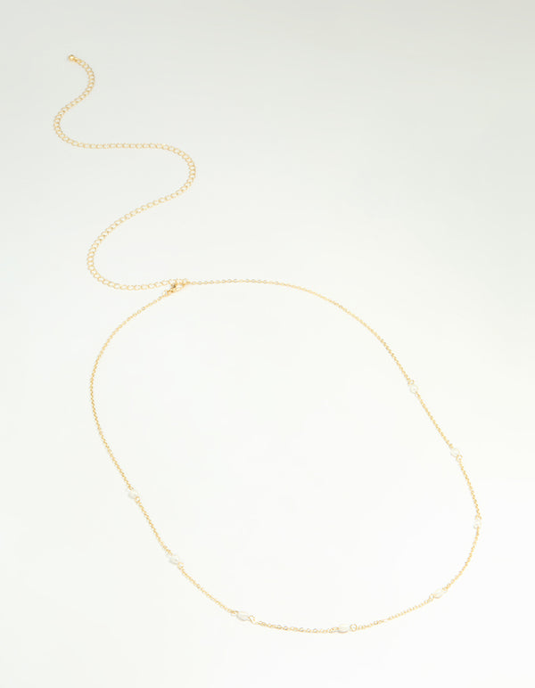 Gold Plated Freshwater Pearl Waist Chain