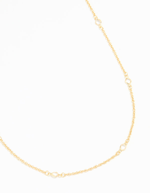 Gold Plated Diamante Waist Chain