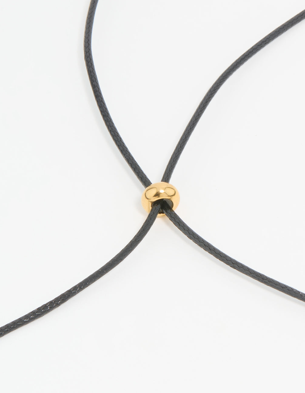 Waterproof Gold Plated Stainless Steel Cord Pendant Necklace