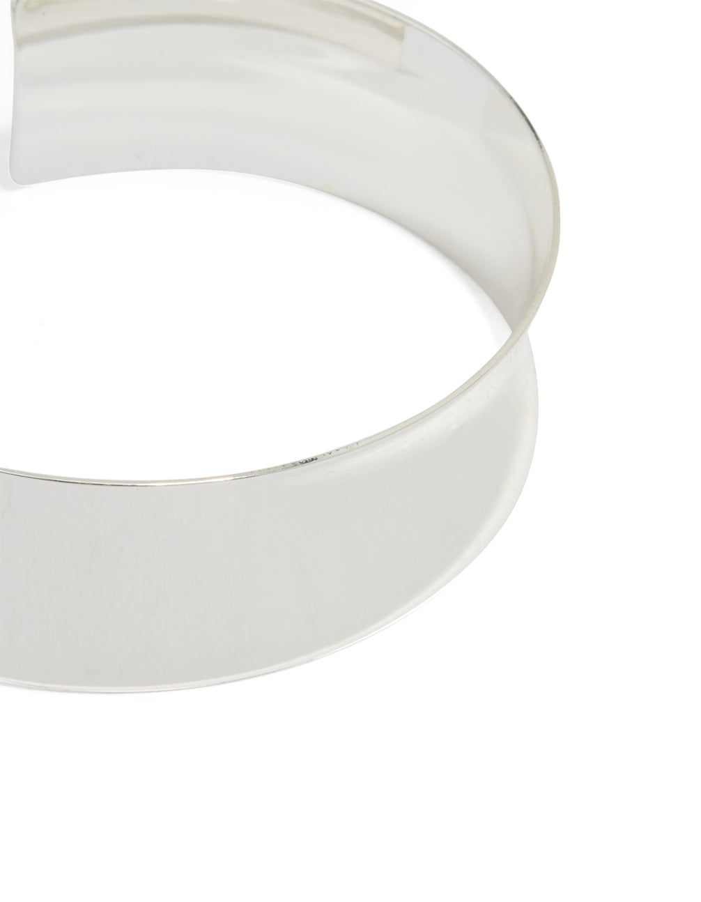 Silver Flat Wide Wrist Cuff