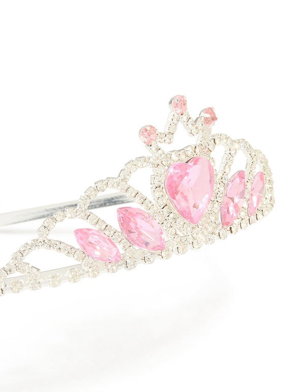 Kids Pink Princess Tiara Headband