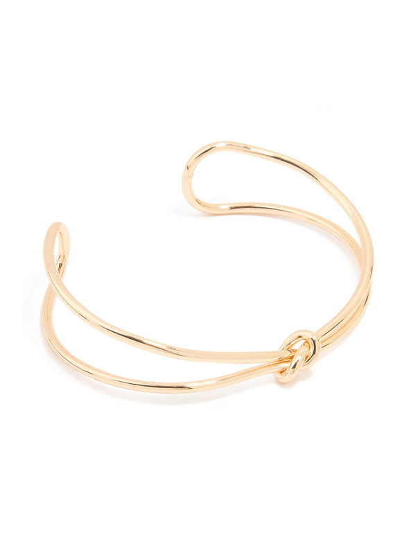 Gold Twist Wrist Cuff