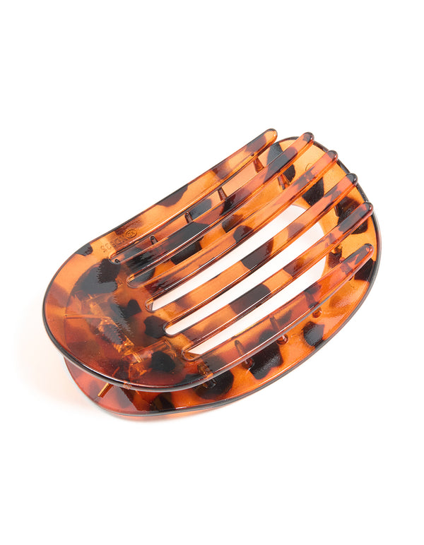Tortoiseshell Oval Large Hair Claw Clip